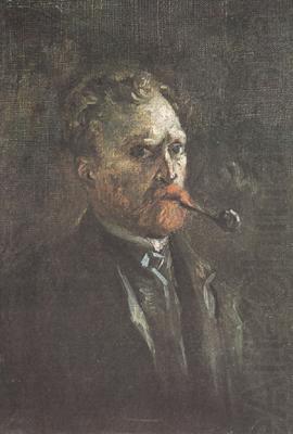 Self-Portrait with Pipe (nn04), Vincent Van Gogh